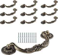 10 Piece Drop Drawer Handles 5 Inch(128Mm) Hole Centers – 6.2 Inch Total Length,