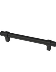 7x Franklin Brass 5 And 1/6 Inch Simple Wrapped Black Matte Cabinet Drawer Pull