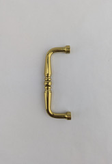 Box of 25 – Brass Cabinet Handle Pull Dresser Drawer – Polished Brass – 3” CTC