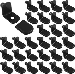 30 PCS Shelf Pins L-Shaped, 1/4 Inch Metal Support Pegs Bracket-Style Clips for