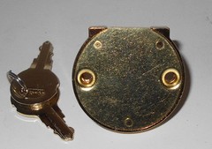 Lot of 4 Disc Tumbler Drawer Lock – Keyed Alike ( Bright Brass )