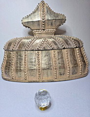 Gold Crystal Ball Knobs- Elegant Glass Pulls for Furniture & Cabinets & Doors