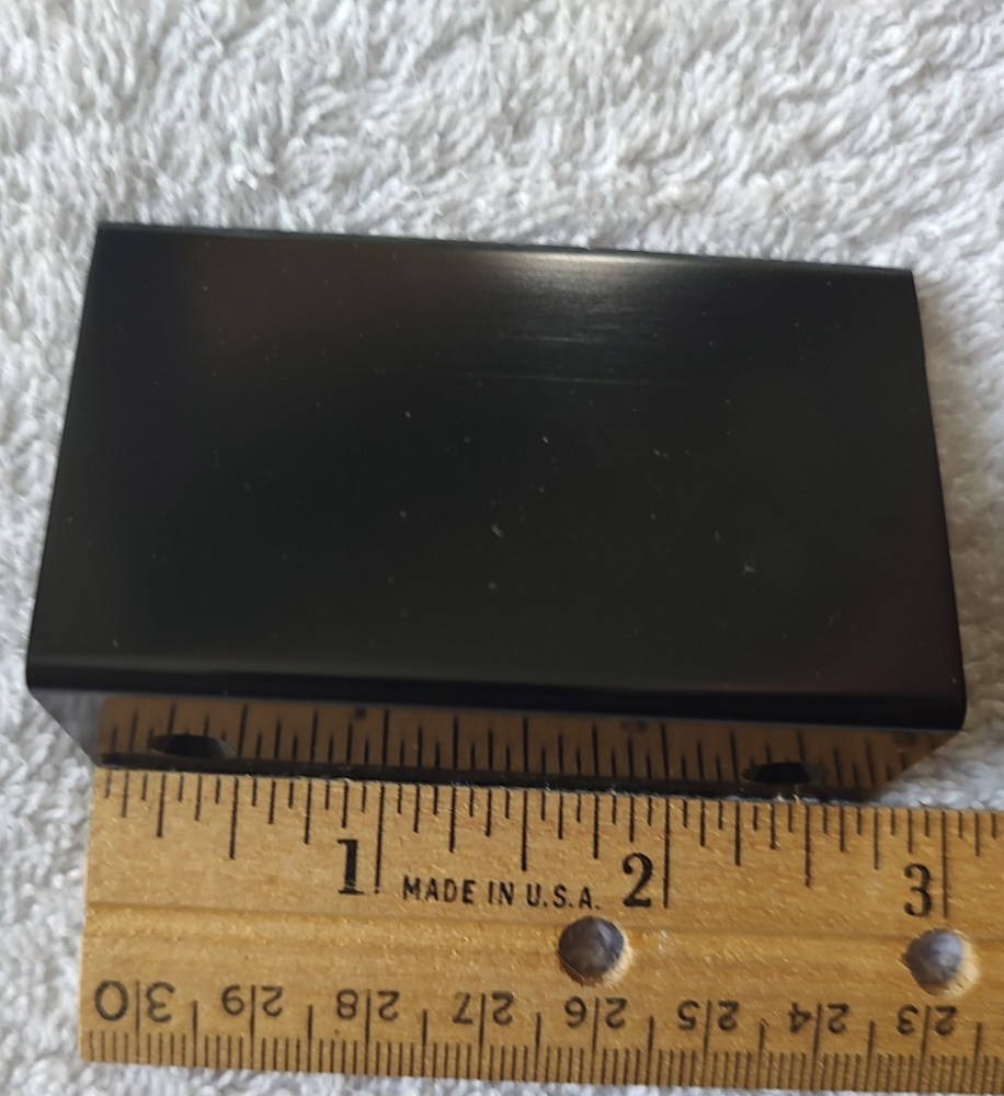 Unbranded? 2.75″ Black Aluminum Brushed Finish 2″ ctr to ctr no screws
