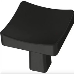 Brainerd ~ Modern Flat Black 1″ Flared Square Cabinet & Drawer Knob ~ P39934W-FB