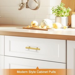 Elegant Gold Cabinet Pulls – 10 Pack Modern Drawer Hardware for Chic Interiors