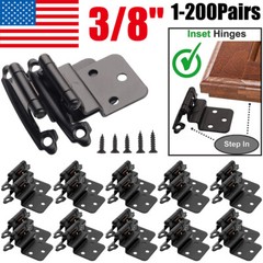 3/8″ Inset Kitchen Door Cabinet Hinges Self Closing Offset Face Mount Self Close