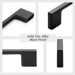 1 Pack 11-5/16 Inch Hole Centers, Matte Black Cabinet Pulls Black Cabinet Han…