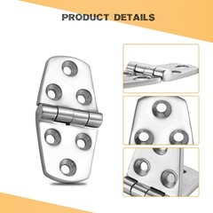 316 Stainless Steel Boat Hatch Hinges Marine Grade Deck Cabinet Door 6 PCS