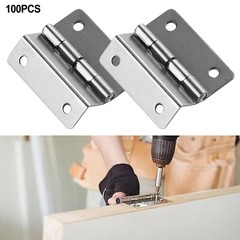 10pcs Tri-fold Hinge Nickel Plated Silver Wooden Box Hinge HIGH QUALITY