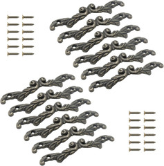 12 Pcs Bronze Drawer Pulls 3 inch, Antique Cabinet Handles, Decorative Handles f