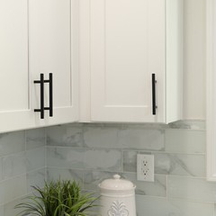Matte Black Modern Cabinet Handles Pulls Kitchen Drawer Stainless Steel Hardware