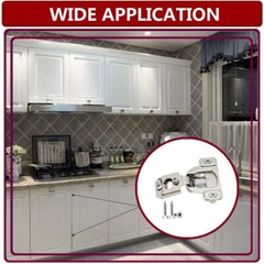 LOT of 1/2″ Overlay Self Close Face Frame 105° Compact Concealed Cabinet Hinge