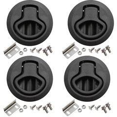 MDEOOSKY 4PCS Boat Latches, 2″ Slam Latch Hatch Round Pull Marine, Boat Flush Pu