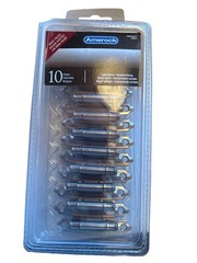 Amerock Variable Overlay Self-Closing Face Mount Hinges – 10 Pack Satin Nickel