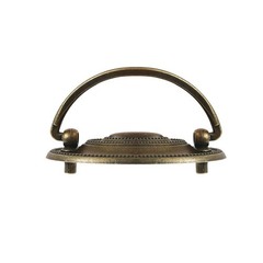 Furniture Dresser Pull 4 Pcs Antique Brass Bail Drawer Handles 2.32″ Hole