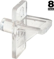 Durable 1/4 Inch Clear Shelf Support Pegs – 8 Pack for Stable Shelving Solutions