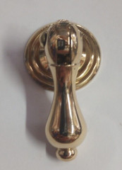 1-1/2″ Hanging Furniture Drawer Door Tear Drop Pendant Pull Knob Polished Brass