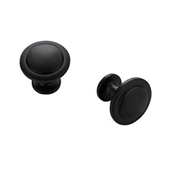 1 Pack Matte Black Cabinet Pulls 1-1/4 inch Kitchen Cabinet Knobs Drawer
