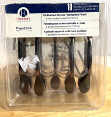 Oil Rubbed Bronze Cabinet Handles Drawer Pulls 9pc Lot Set Hickory Hardware