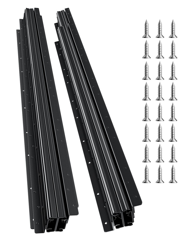 VEVOR Undermount Drawer Slides 40 inch Under Stair Cabinet Rails 260 LB Load