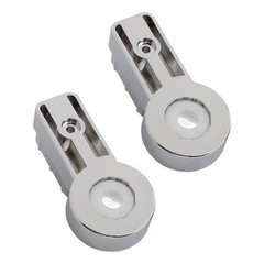 1 Set Bath Hinge Brackets Shower Screen Hinges ABS Chrome Plating Shower Holder