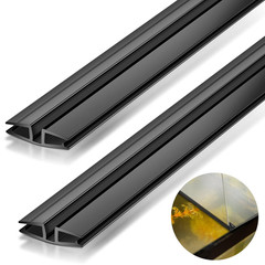 2 Pcs PVC Piano Style Living Hinge 39.37 Inch Each PVC Living Hinge for DIY 3-5M