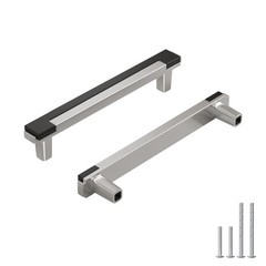 25 Pack 3-3/4 Inch Brushed Nickel Cabinet Pulls Sliver Drawer Handles Black a…