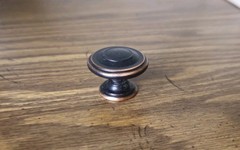 Classic Bronze Tapered Round Ring Cabinet Knob Furniture Drawer Pull