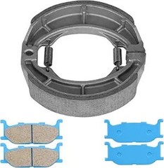 Front and Rear Brake Shoes Pads for XV535 Virago, XVS650A V Star Classic, XVS650