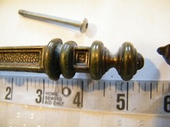 National Lock lot of 10 vintage 1970s metal drawer PULLS HANDLES 5 1/8″ long