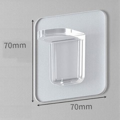 Transparent Shelf Support Nails 16 Pack 7x7cm for Hard Smooth Surfaces