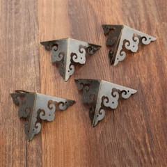 4pcs 50mm Jewelry Chest Box Wood Case Edge Corner Protector Guards Household