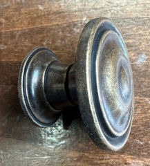 Qty 9 Hafele Cabinet Door Knob / Pull Antique Bronze Finish 134.33.111
