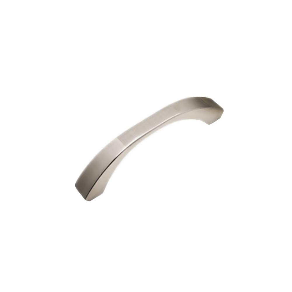Brushed Nickel Cabinet Handles 10 Pack Kitchen Pulls 2-1/2 Hole Centers Euro