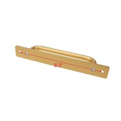 Sliding Barn Door Handles 2 Pcs 7.1 inch Matte Gold Aluminium Alloy Wooden