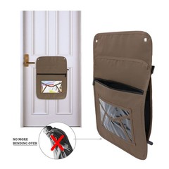 Mail Catcher Brown Indoor Mail Slot Catcher Durable Oxford Bag For Front Door Ga