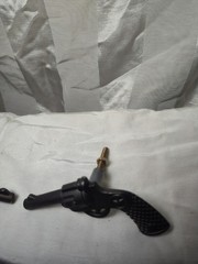 SET of 2 Western COWBOY GUN Southwest Mancave Pistol Handle Drawer Pull KNOBS