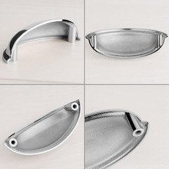 10 Pack 3 Inch Bin Cup Drawer Pulls Polished Chrome Cabinet Handles Chrome Cabin