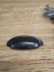 New Antique Black 3.5″ Bin Cup Cabinet Drawer Pulls Handles Dresser Knobs