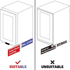 2~Pack Under Cabinet Foot Pull Opener, Adhesive & Screws, Matte Black