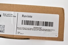 Ravinte Cabinet Pull Handles 10 Pack 6 Inch Matte Black T-Bar 3.5 in Hole Center