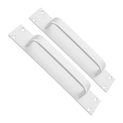 2Pcs Silver Aluminum Cabinet Handles Reusable Sliding Closet Door Pulls