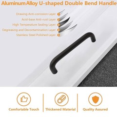 Heavy Duty Industrial Handles Aluminum Elliptical U-Shape Handle Pulls Cabinet