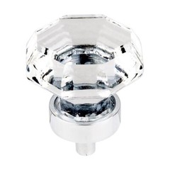 Top Knobs TK128 Clear 1-3/8 Inch Geometric Cabinet Knob (Pack of 18)