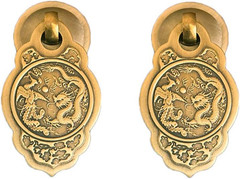 2Pcs Chinese Style Vintage Furniture Drawer Brass Pulls Handle Jewelry Box Wardr