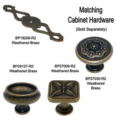 Amerock Sundara Weathered Brass 1 1/8″ Ornate Cabinet Pull Knob BP27009R2