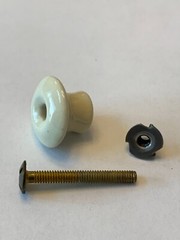Original Ethan Allen 1 In Porcelain Knob Hardware for Antique Pine Free Shipping