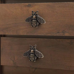 Retro Bee Shaped Metal Cabinet Handles 6 Pack Drawer Knobs Furniture Hardware