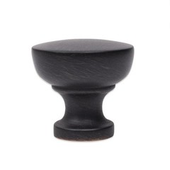 2-Pack BH&G 1.25 in Modern Round Knob Cabinet Drawer Set Oil-Rubbed Bronze
