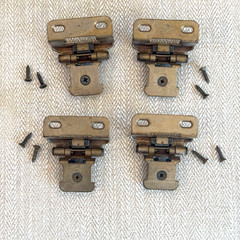 (Lot of 4) Amerock 1/2″ Overlay Single Demountable Partial Wrap Cabinet Hinges
